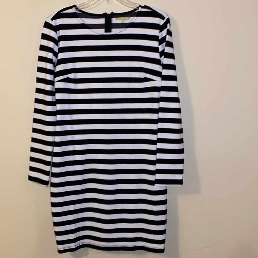 Gianni Bini Long Sleeve Striped Dress